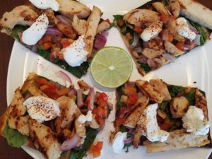 21 Day Fix Chili Lime Chicken Flat Bread